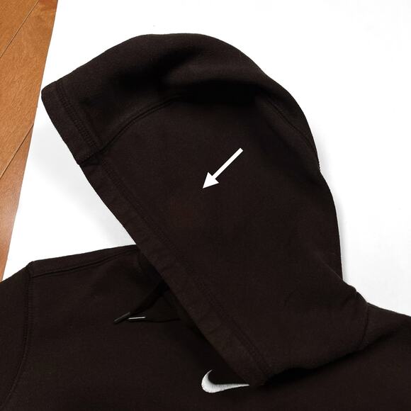 Y2K Rare Nike Center Swoosh Brown Hoodie Womens Sweatshirt Small Vintage - Picture 12 of 16